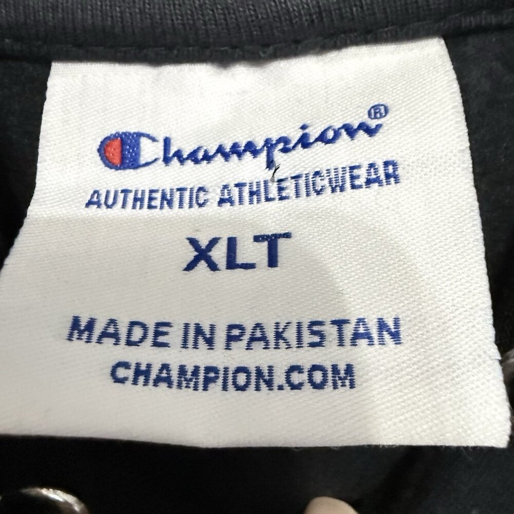 NWT Champion Logo Hooded Sweatshirt Big & Tall Large XLT Black Streetcore - Picture 4 of 5